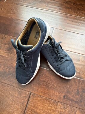 Johnston & Murphy Navy Blue Men's Perforated Casual Sneakers